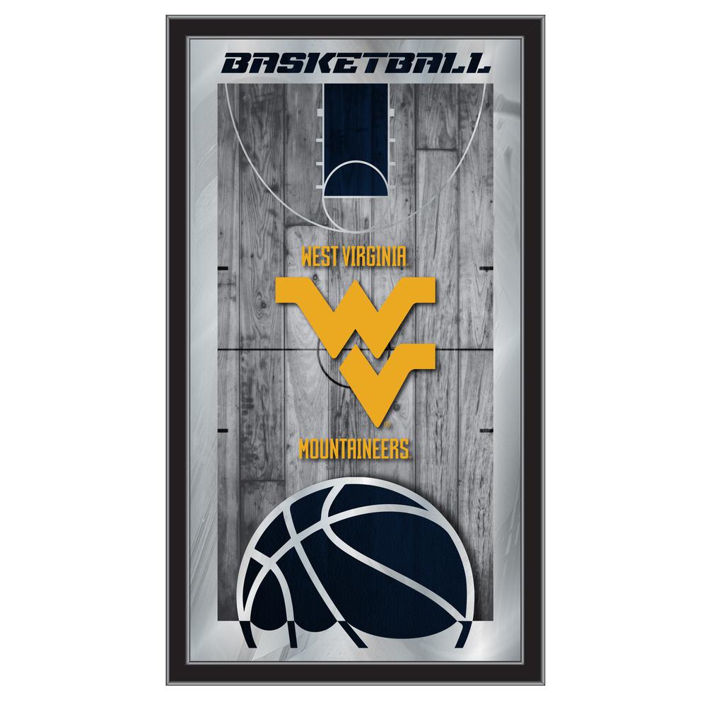 West Virginia 15" x 26" Basketball Mirror. Picture 1