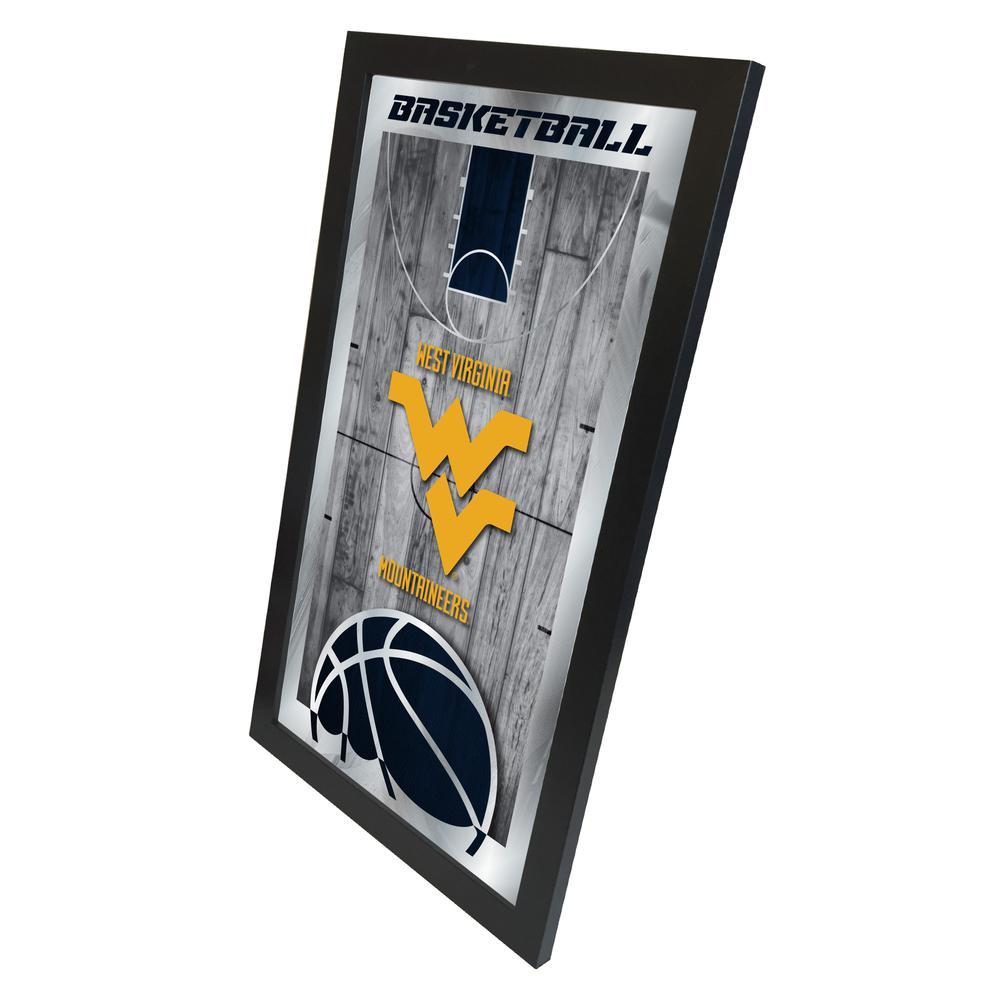 West Virginia 15" x 26" Basketball Mirror. Picture 2