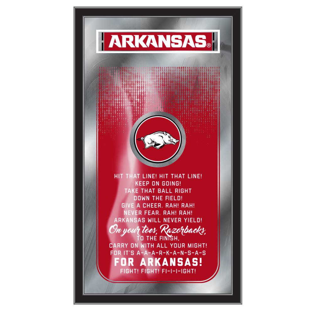 Arkansas 26" x 15" Fight Song Mirror. Picture 1