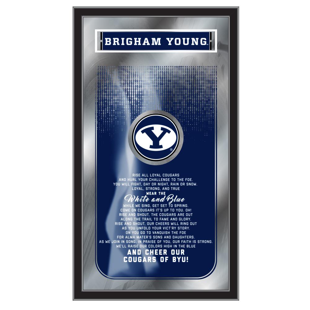 Brigham Young 26" x 15" Fight Song Mirror. Picture 1
