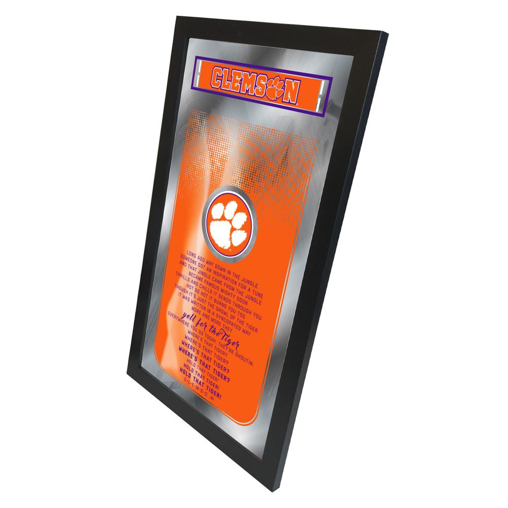 Clemson 26" x 15" Fight Song Mirror. Picture 2