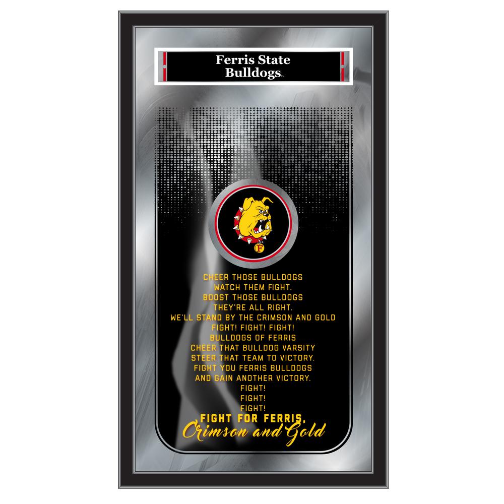 Ferris State University 26" x 15" Fight Song Mirror. Picture 1