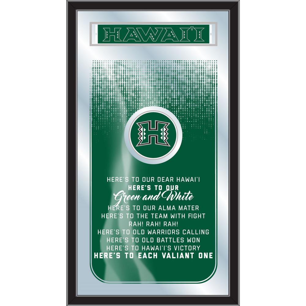 University of Hawaii 26" x 15" Fight Song Mirror. Picture 1