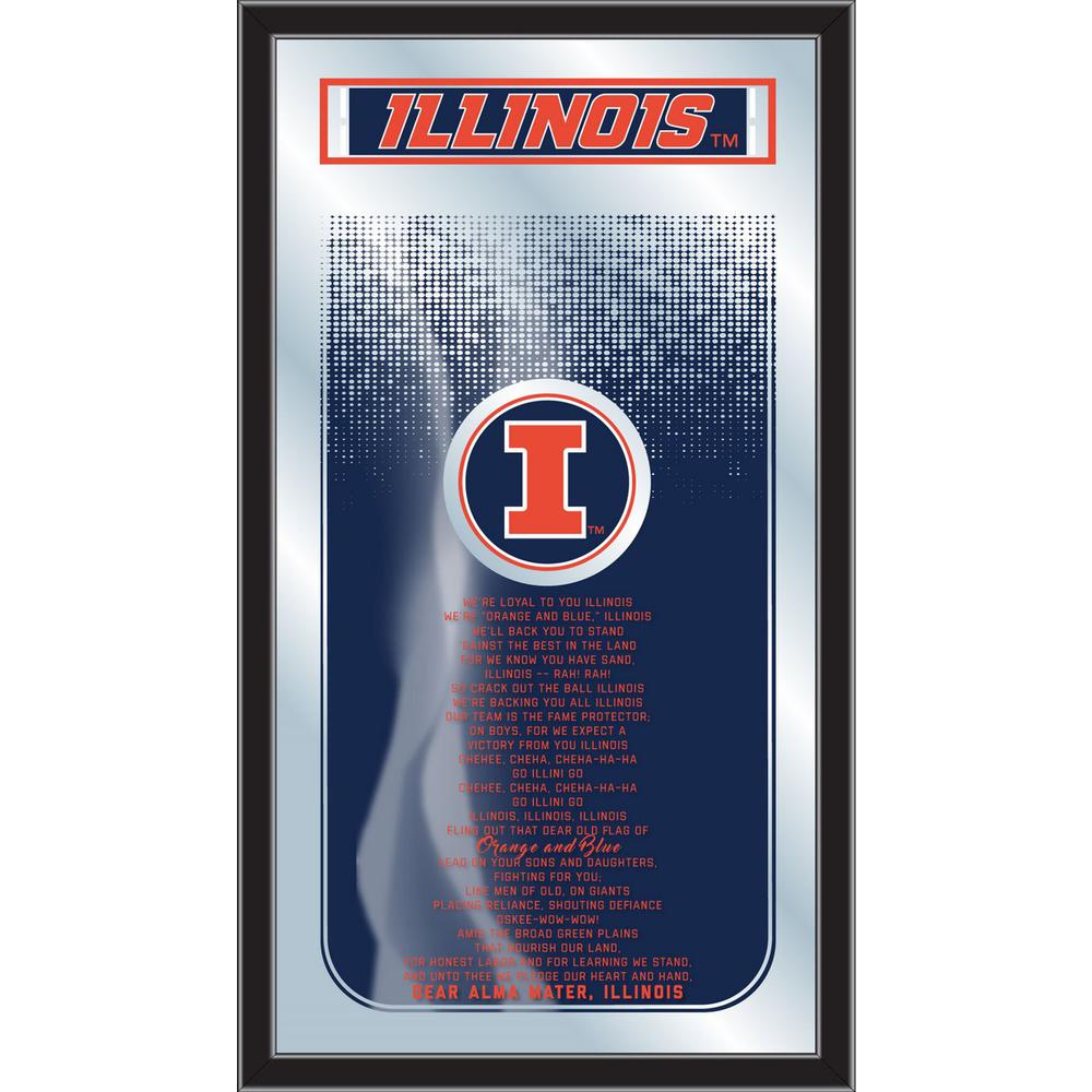 Illinois 26" x 15" Fight Song Mirror. Picture 1