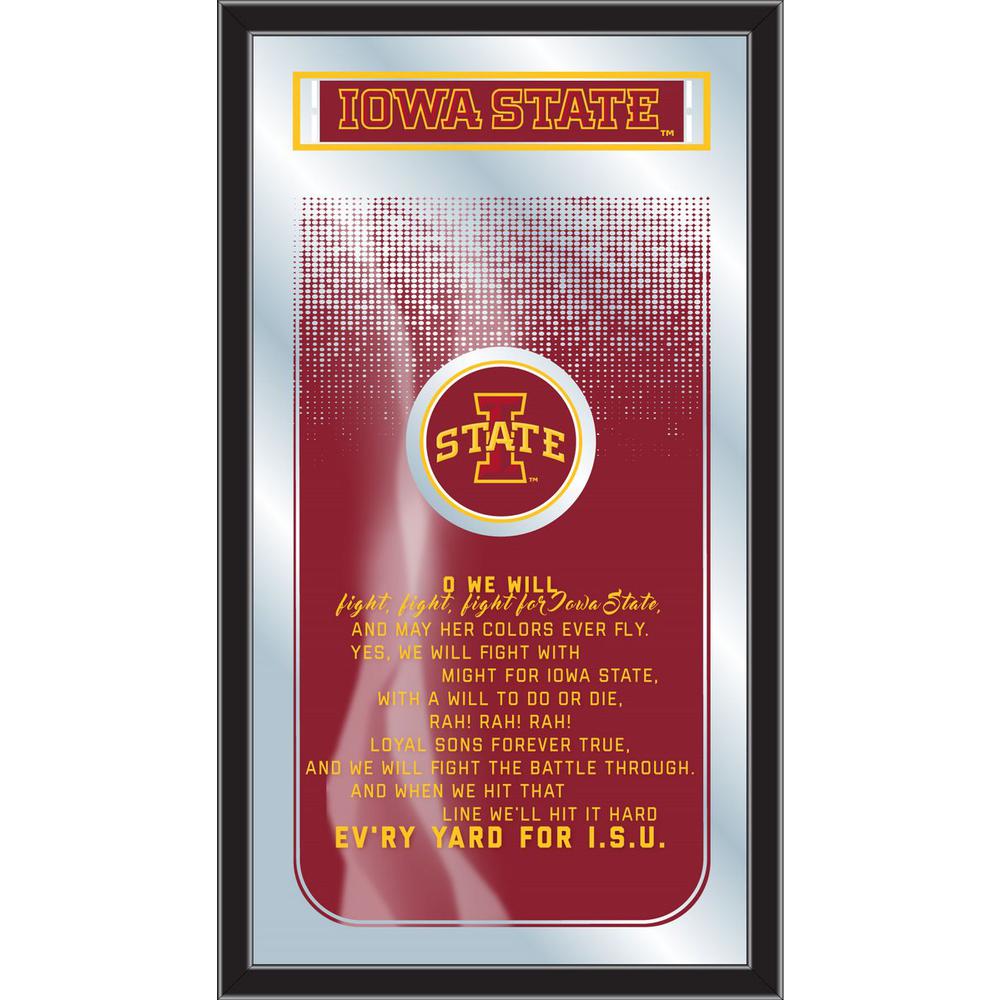Iowa State 26" x 15" Fight Song Mirror. Picture 1