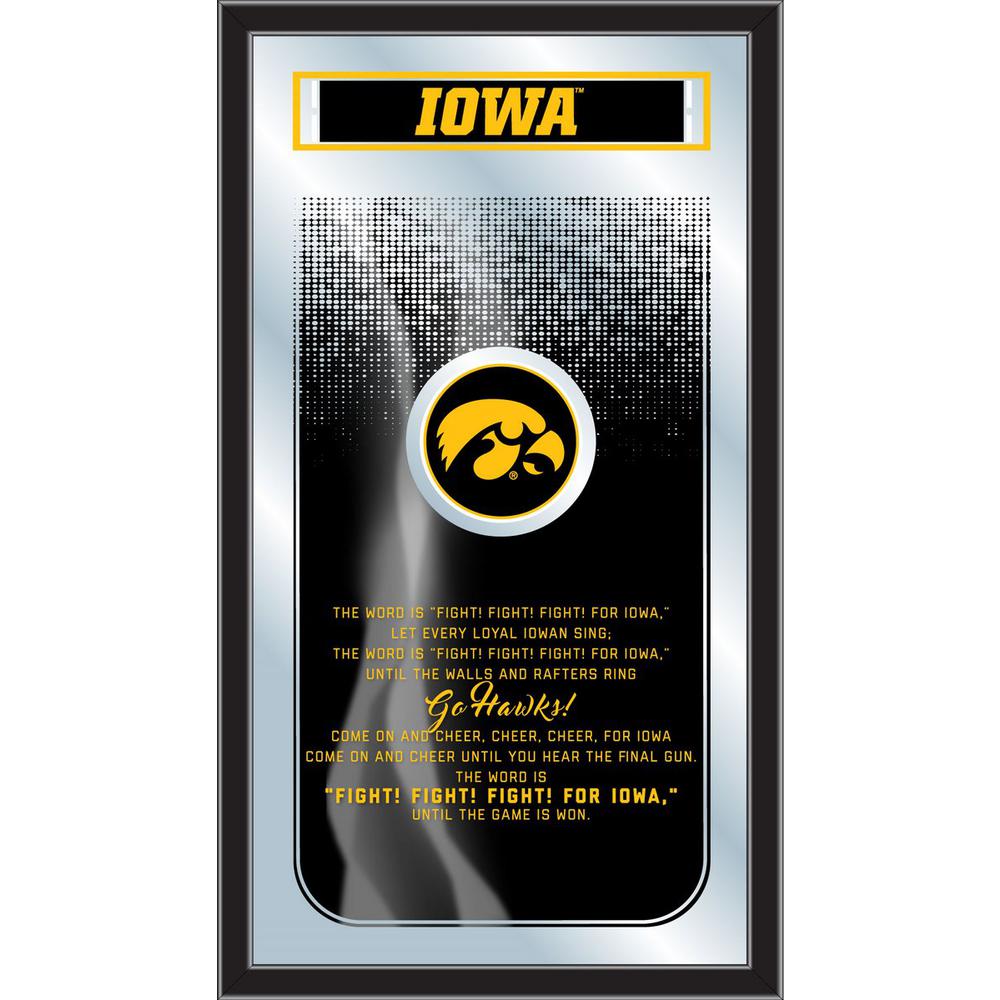 Iowa 26" x 15" Fight Song Mirror. Picture 1
