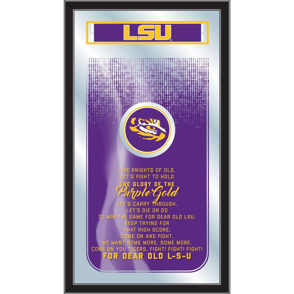 Louisiana State 26" x 15" Fight Song Mirror. Picture 1