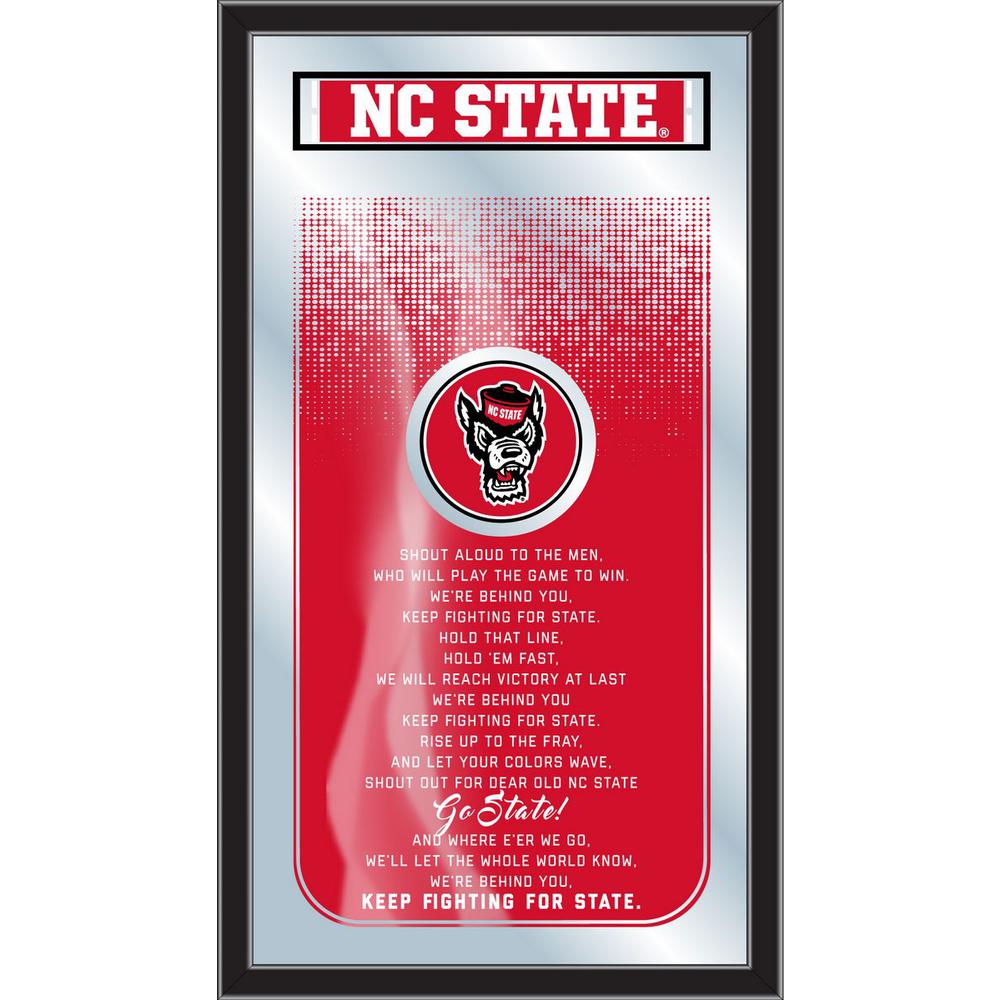 North Carolina State 26" x 15" Fight Song Mirror. Picture 1