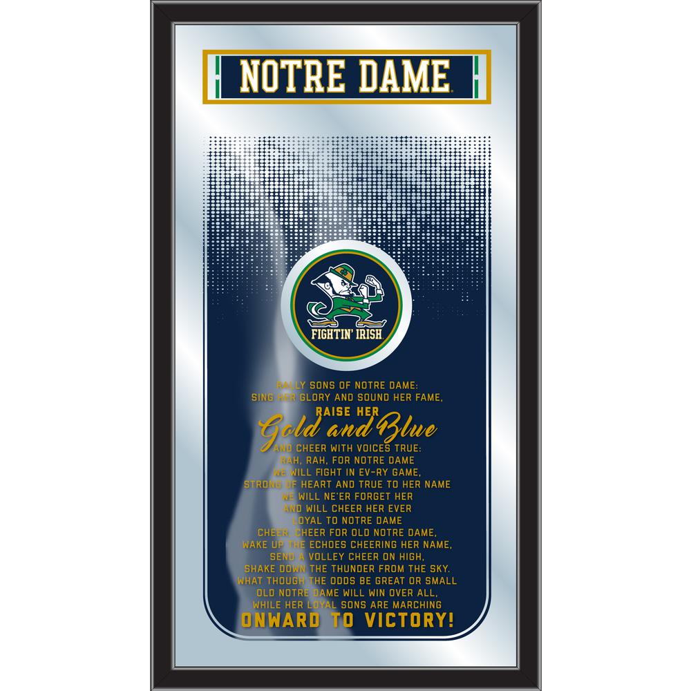 Notre Dame 26" x 15" Fight Song Mirror. Picture 1