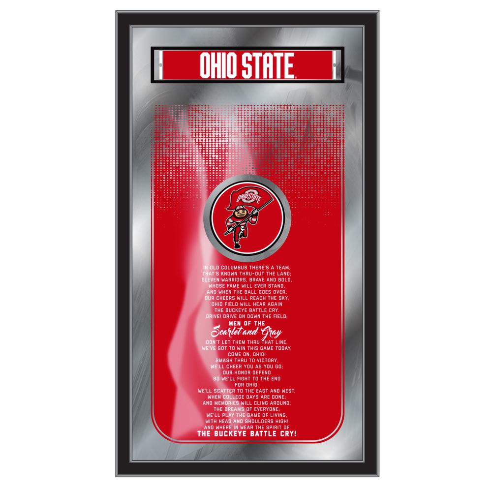 Ohio State 26" x 15" Fight Song Mirror. Picture 1