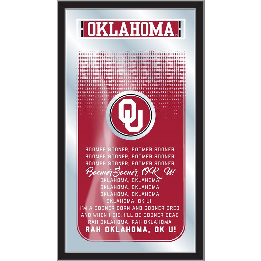 Oklahoma 26" x 15" Fight Song Mirror. Picture 1