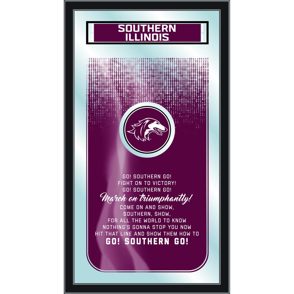 Southern Illinois University 26" x 15" Fight Song Mirror. Picture 1