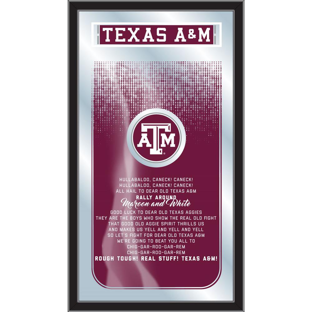 Texas A&M 26" x 15" Fight Song Mirror. Picture 1
