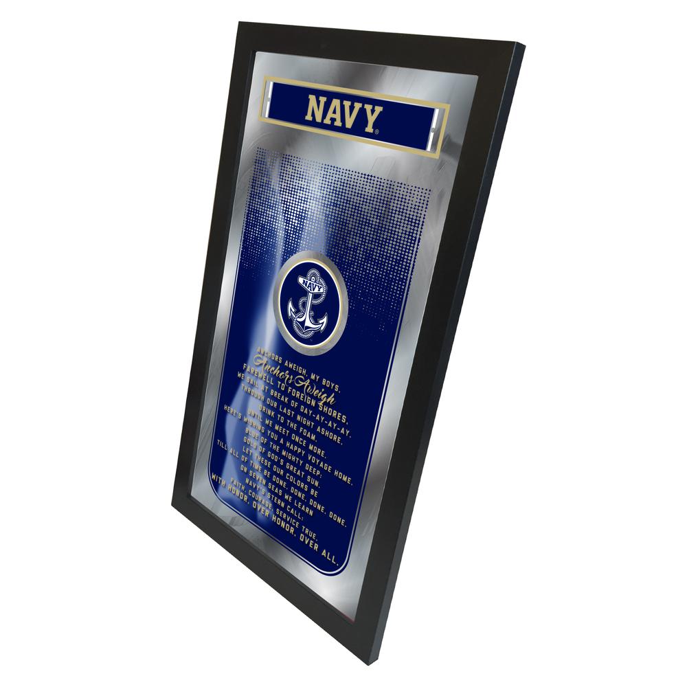 US Naval Academy (NAVY) 26" x 15" Fight Song Mirror. Picture 2