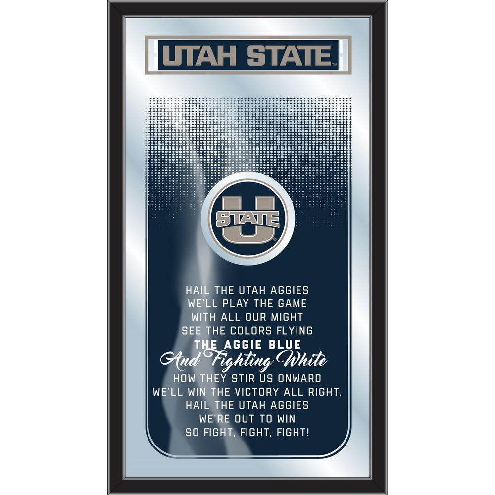 Utah State 26" x 15" Fight Song Mirror. Picture 1