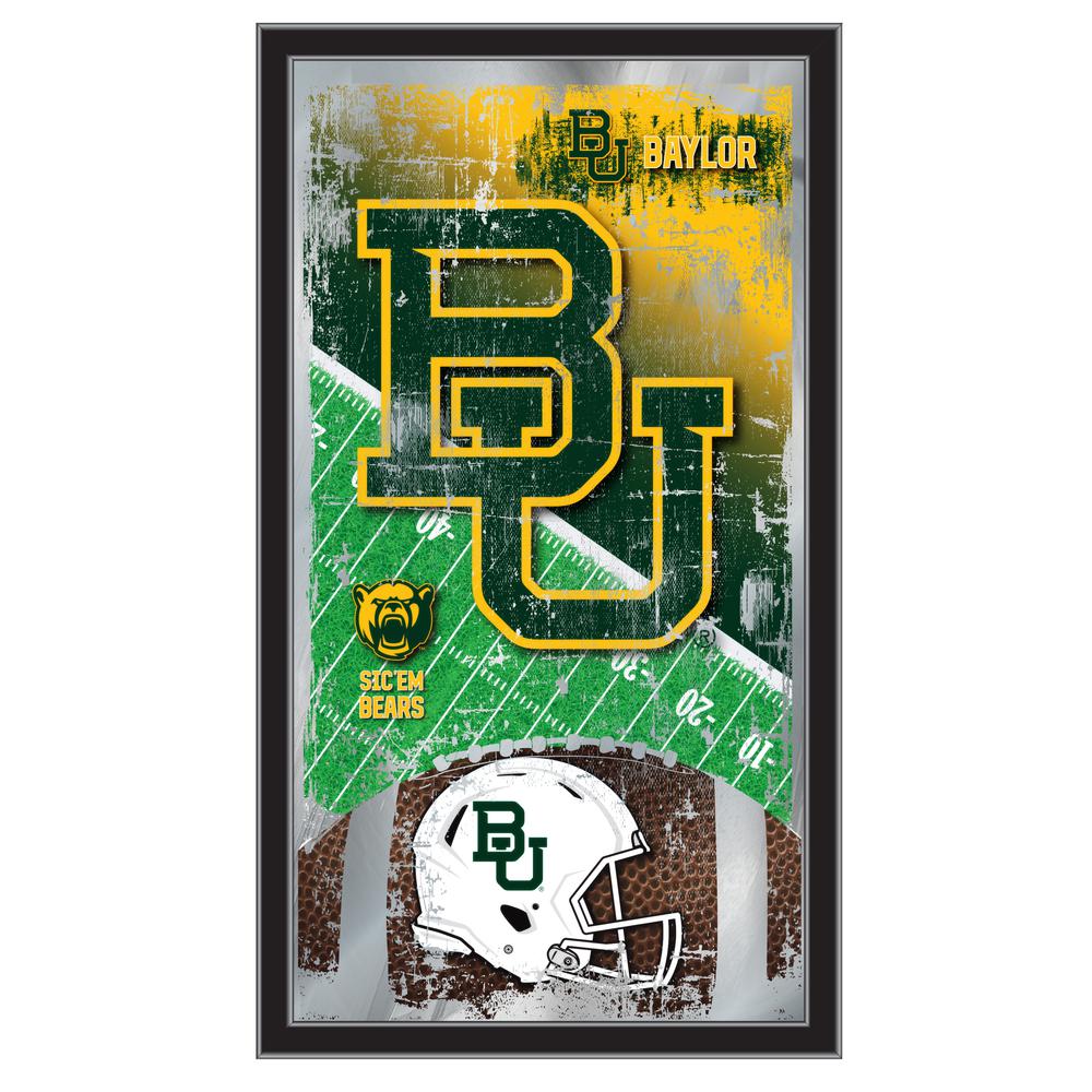 Baylor 15" x 26" Football Mirror. Picture 1