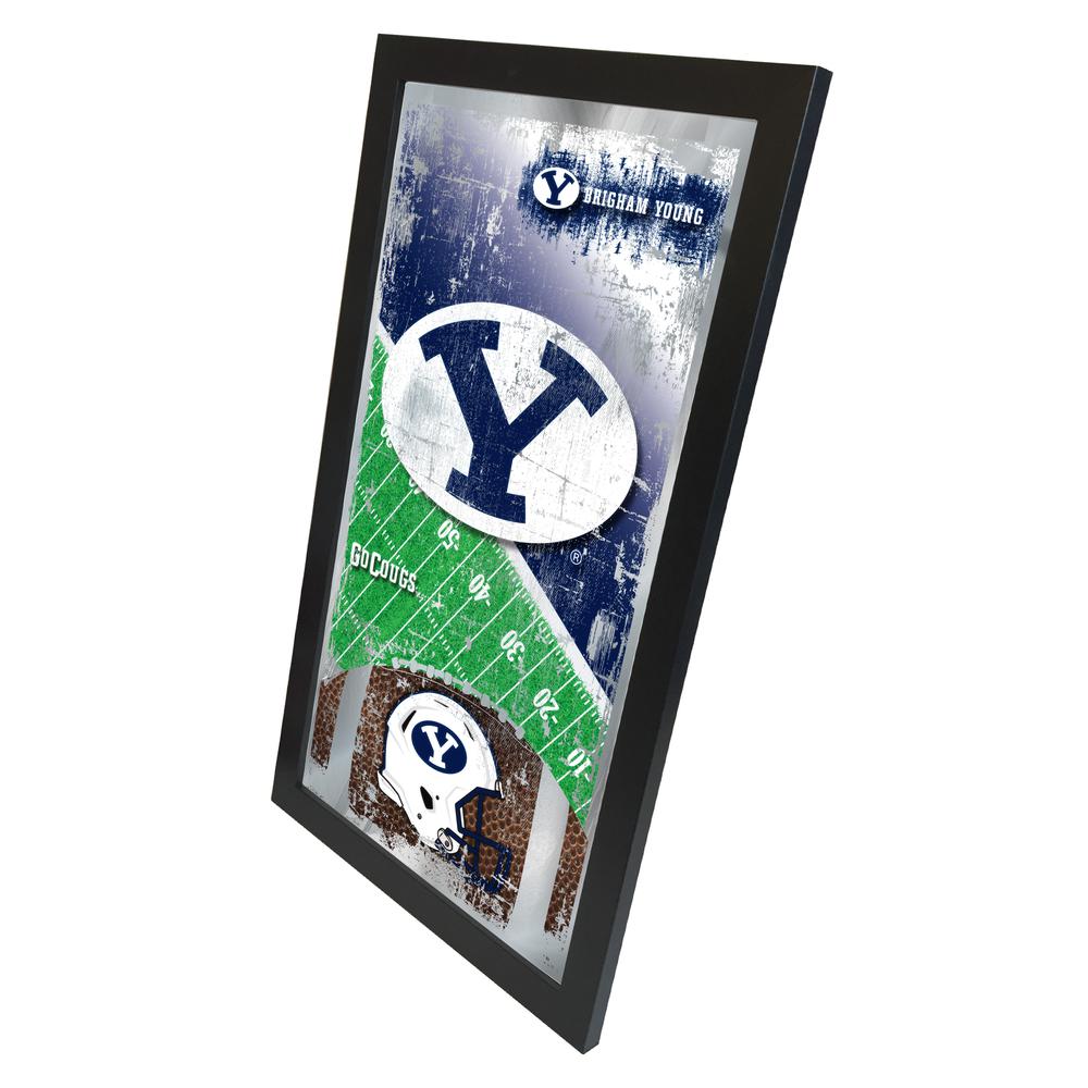 Brigham Young 15" x 26" Football Mirror. Picture 2