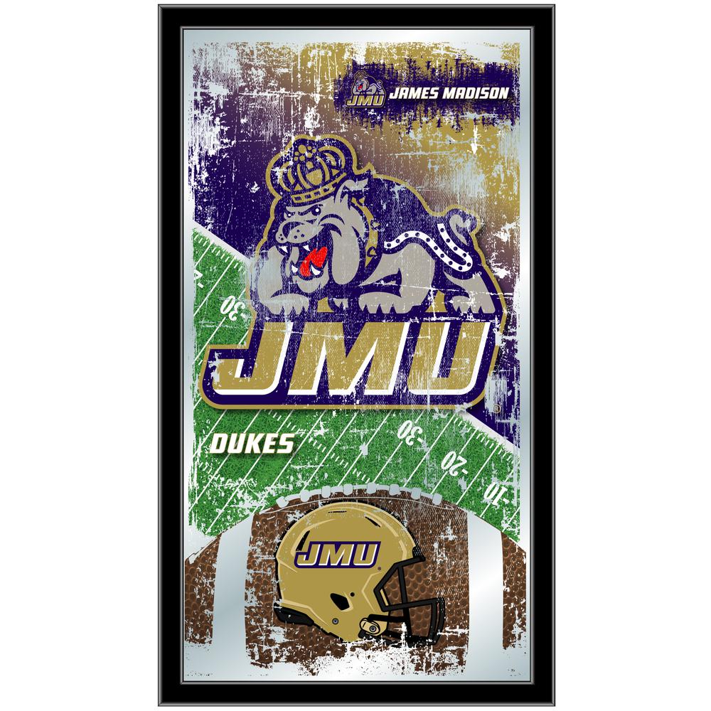 James Madison 15" x 26" Football Mirror. Picture 1