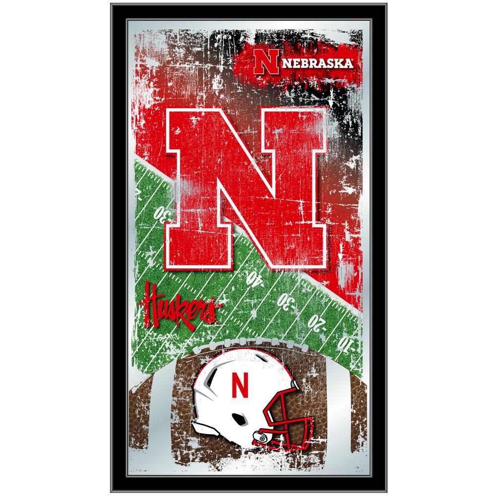 Nebraska 15" x 26" Football Mirror. Picture 1