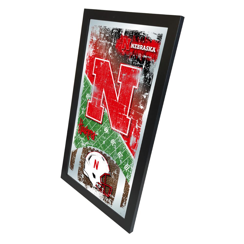 Nebraska 15" x 26" Football Mirror. Picture 2