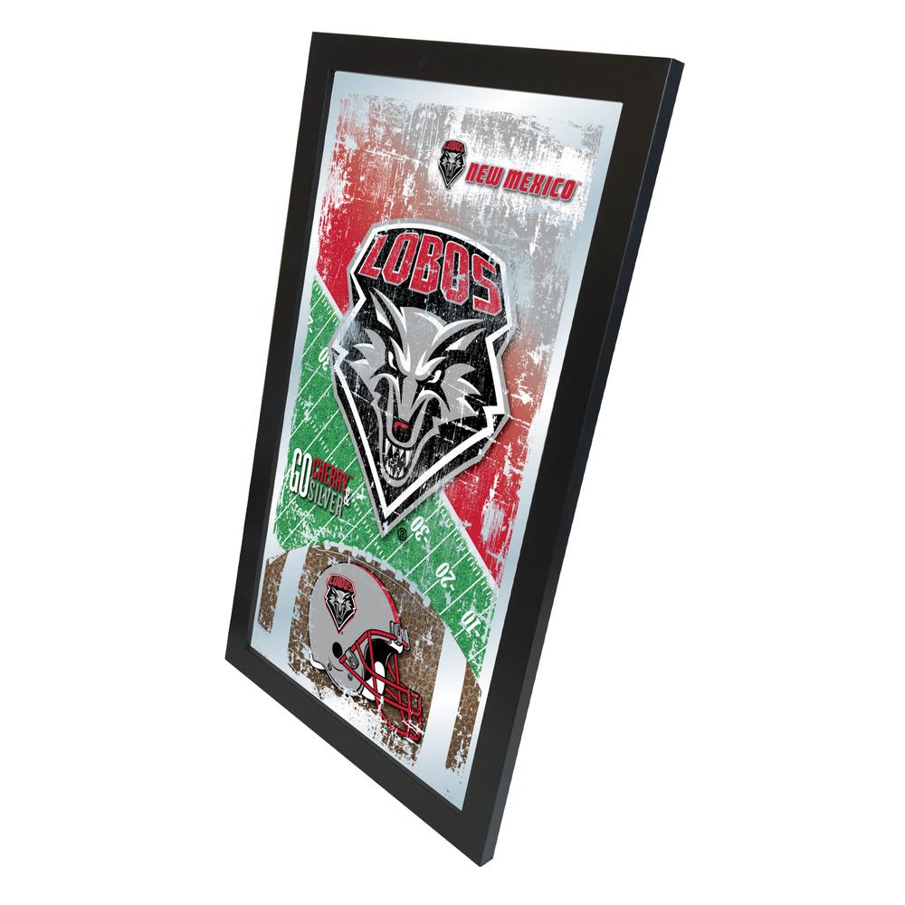 New Mexico 15" x 26" Football Mirror. Picture 2