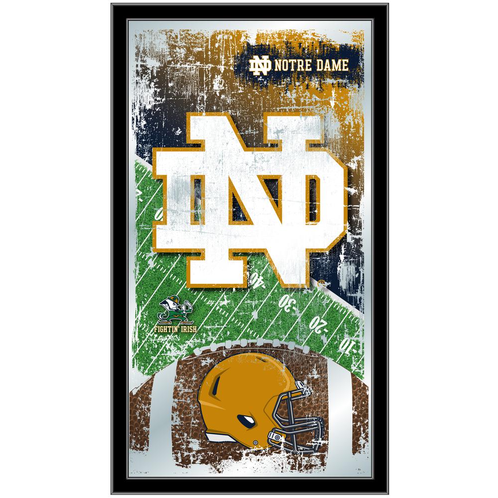 Notre Dame 15" x 26" Football Mirror. Picture 1
