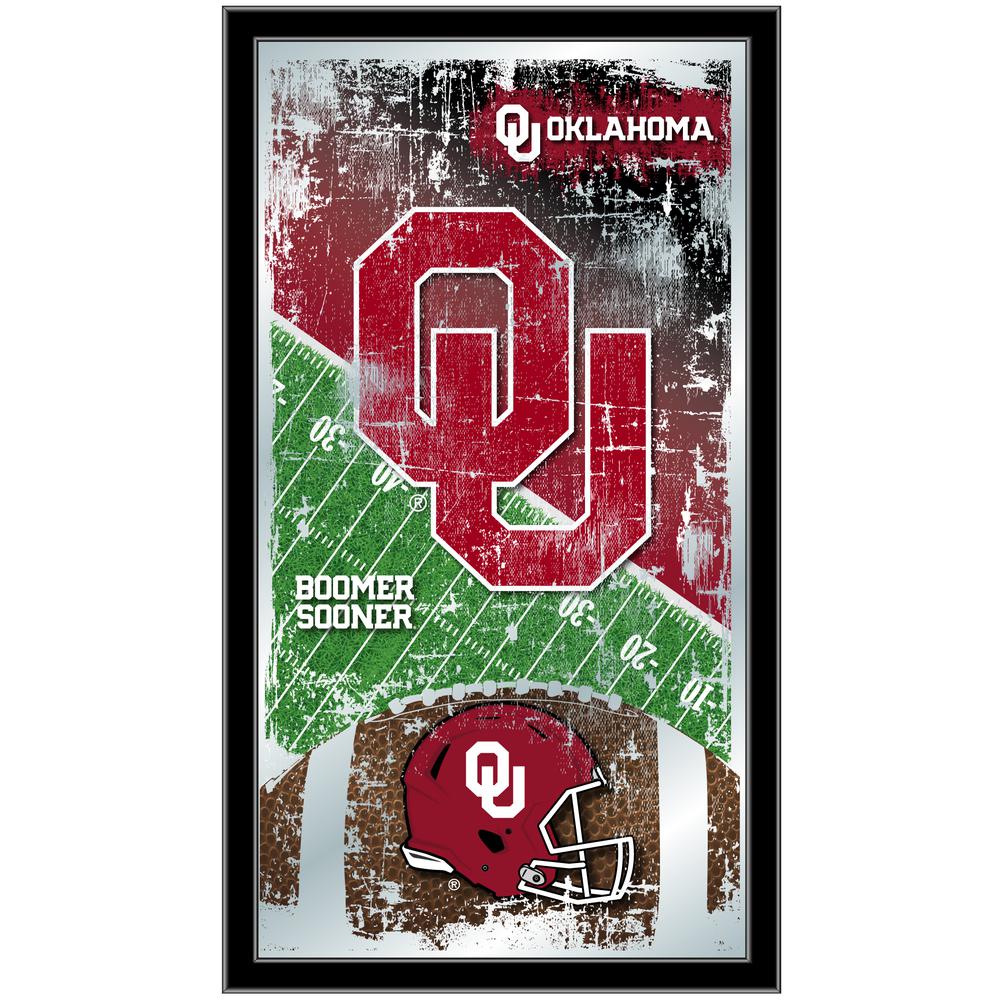 Oklahoma 15" x 26" Football Mirror. Picture 1