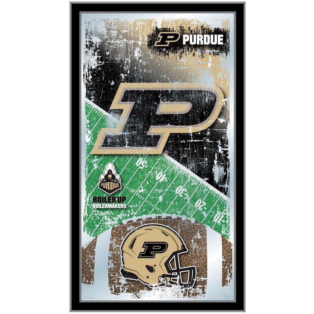 Purdue 15" x 26" Football Mirror. Picture 1