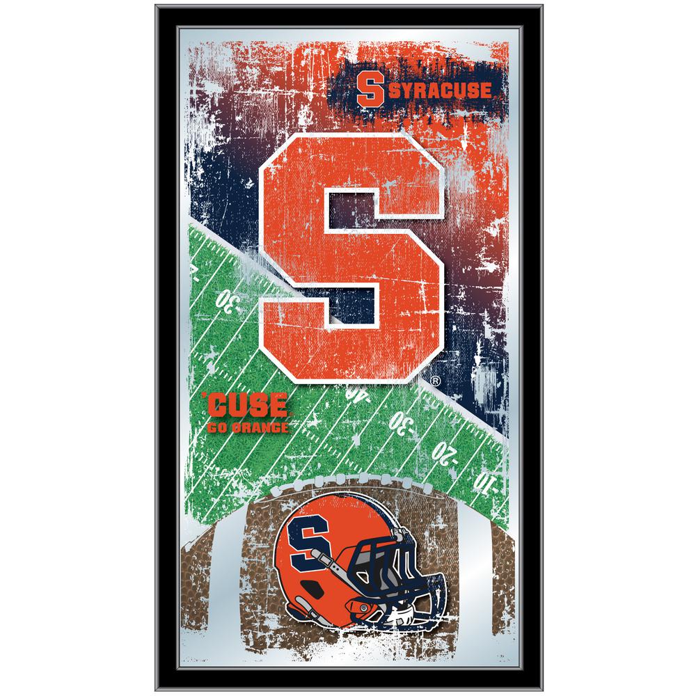 Syracuse 15" x 26" Football Mirror. Picture 1
