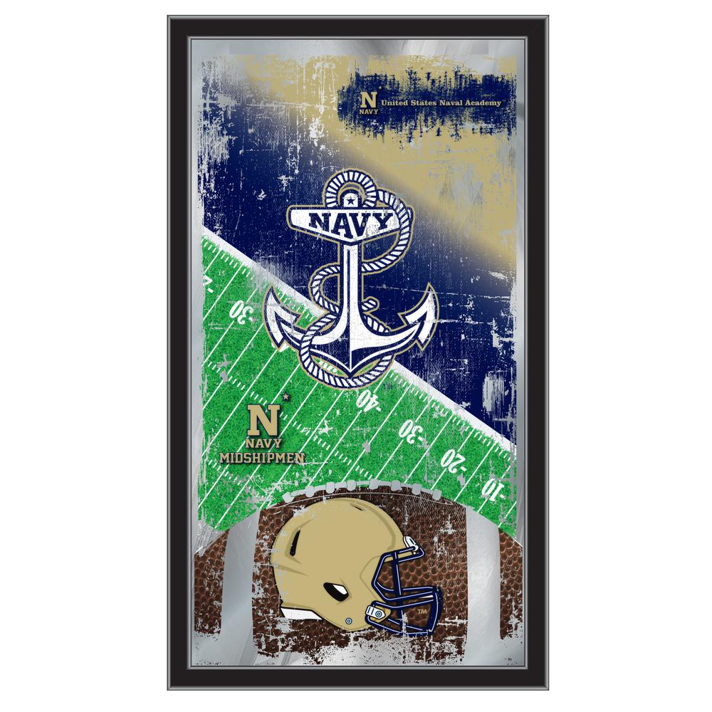 US Naval Academy (NAVY) 15" x 26" Football Mirror. Picture 1