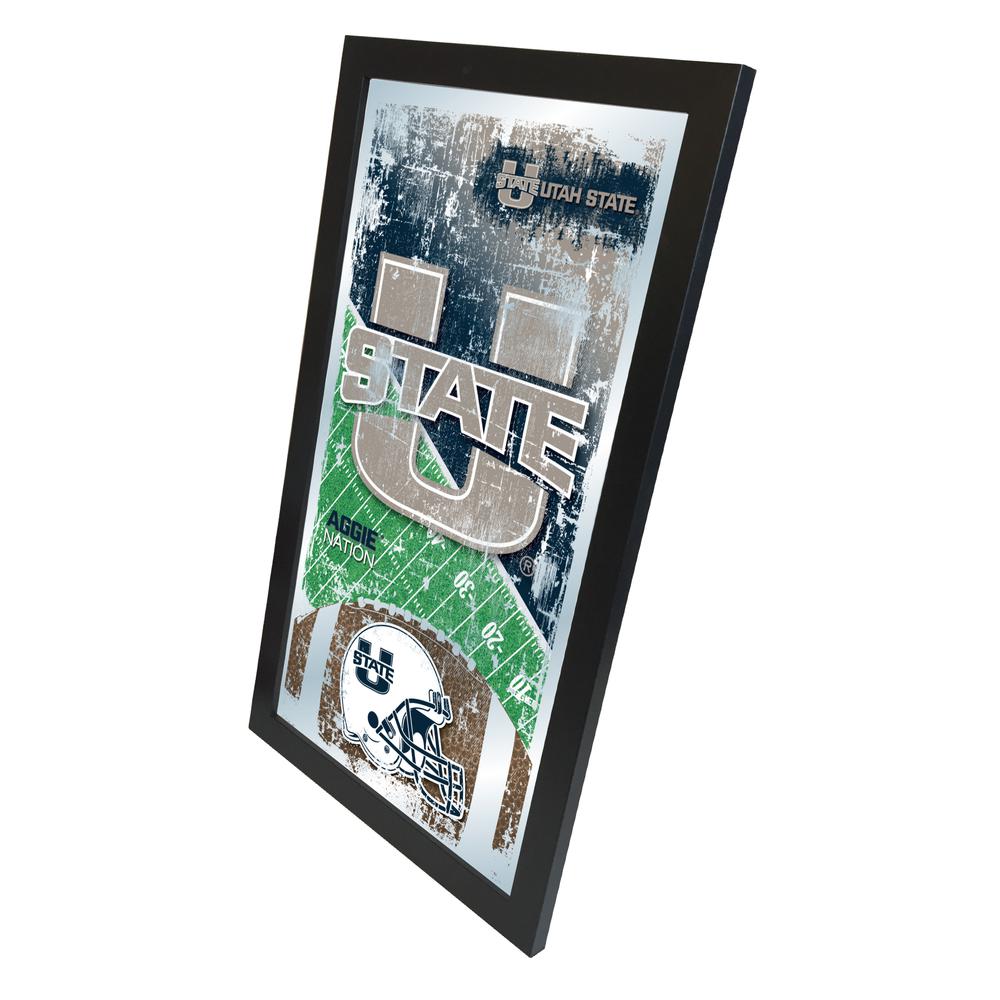 Utah State 15" x 26" Football Mirror. Picture 2