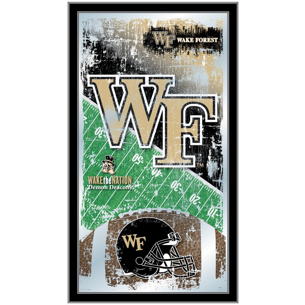Wake Forest 15" x 26" Football Mirror. Picture 1