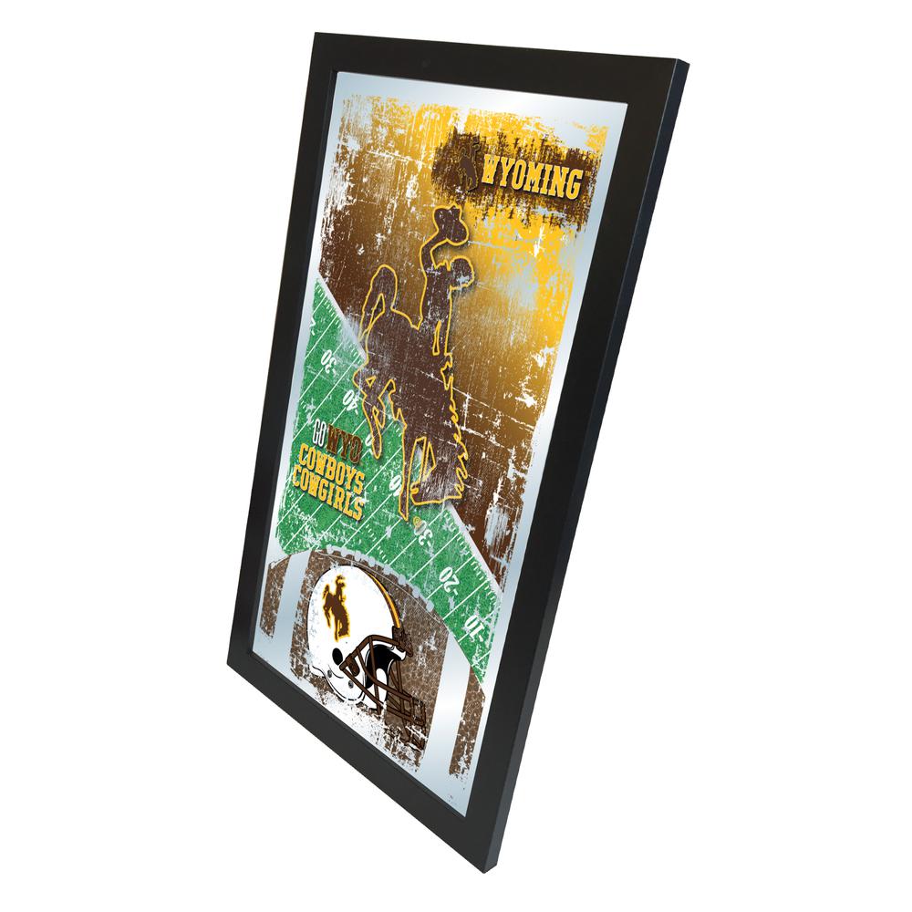 Wyoming 15" x 26" Football Mirror. Picture 2