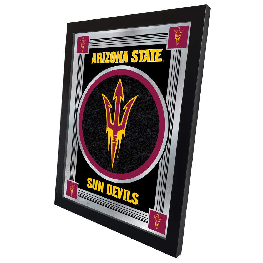 Arizona State 17" x 22" Logo Mirror with Pitchfork logo. Picture 2