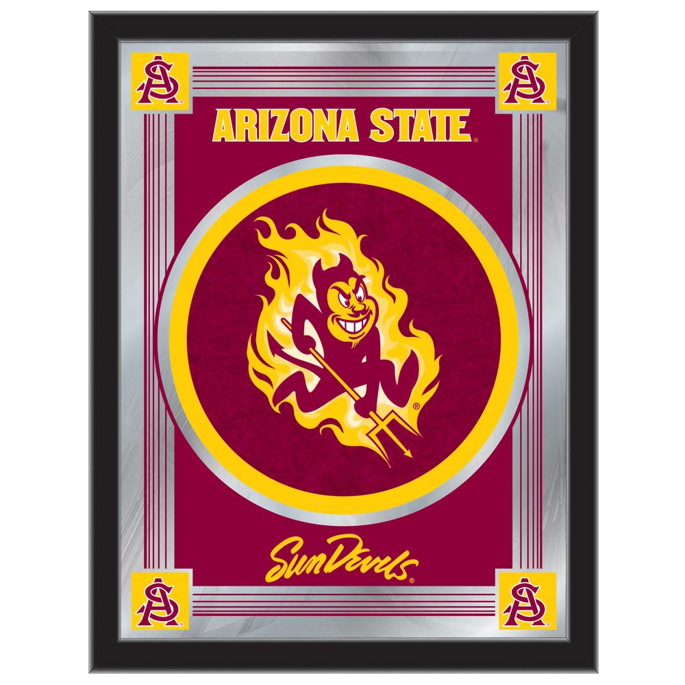 Arizona State 17" x 22" Logo Mirror with Sparky logo. Picture 1