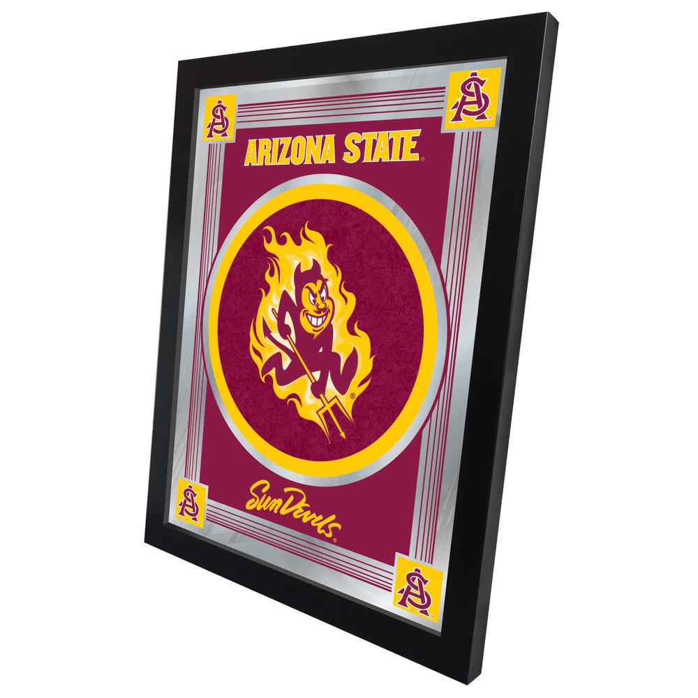 Arizona State 17" x 22" Logo Mirror with Sparky logo. Picture 2