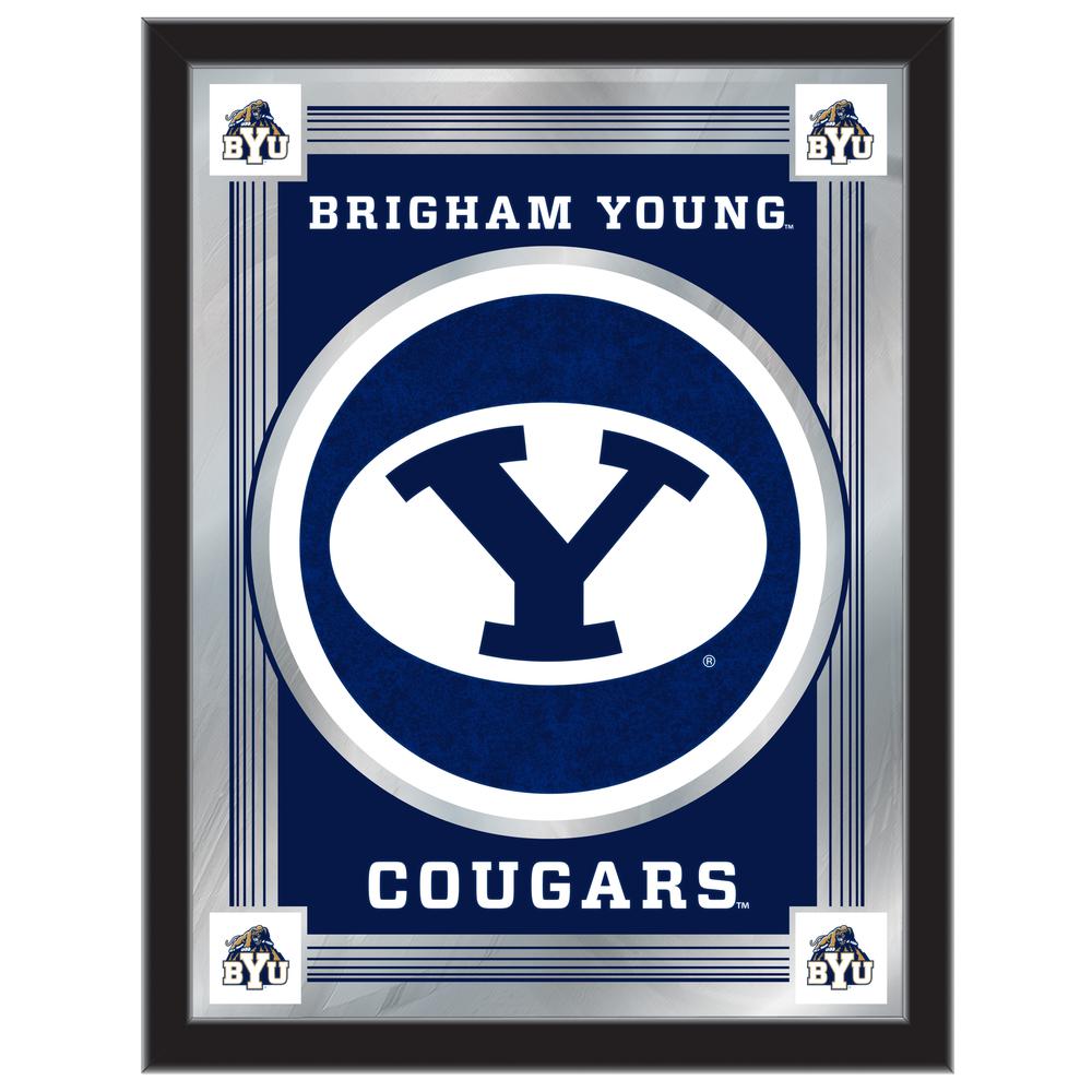 Brigham Young 17" x 22" Logo Mirror. Picture 1