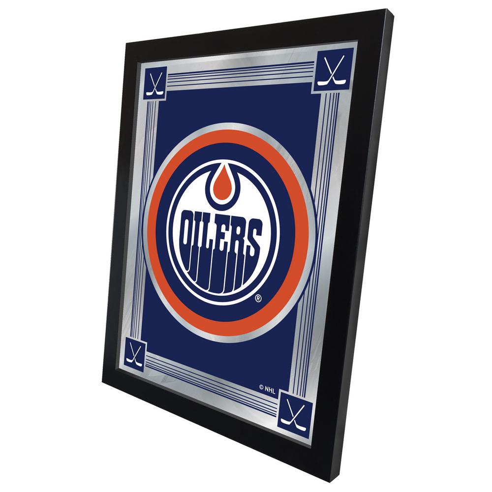 Edmonton Oilers 17" x 22" Logo Mirror. Picture 2