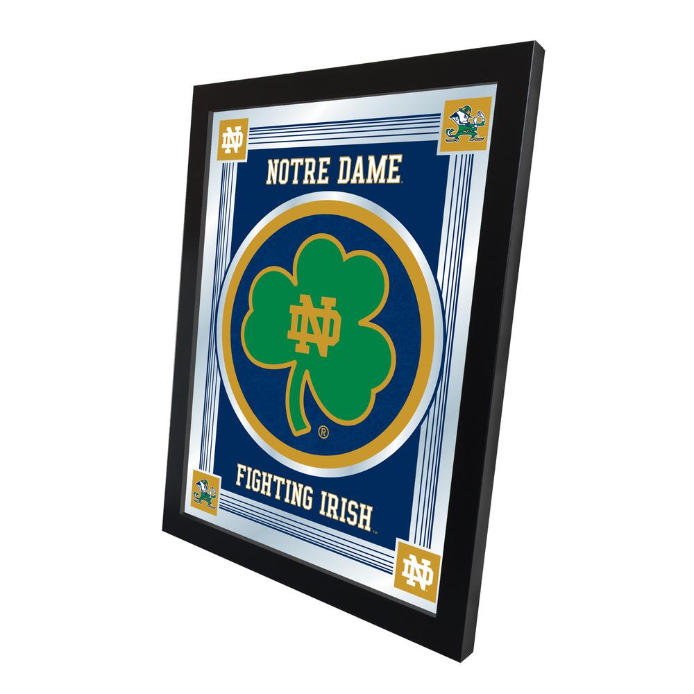 Notre Dame (Shamrock) 17" x 22" Logo Mirror. Picture 2