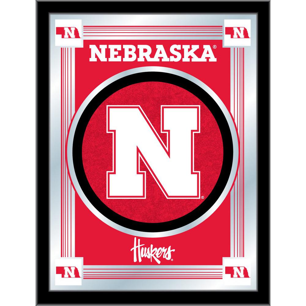 Nebraska 17" x 22" Logo Mirror. Picture 1