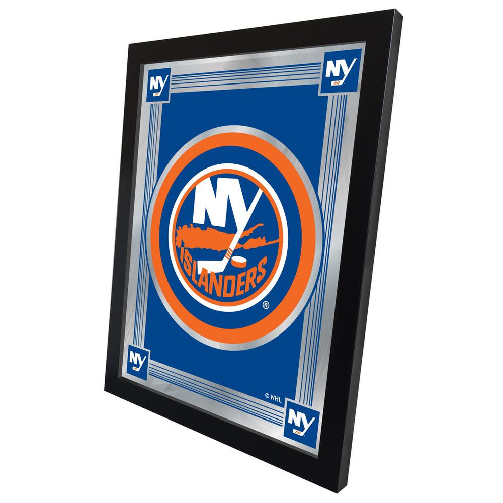 New York Islanders 17" x 22" Logo Mirror. Picture 2