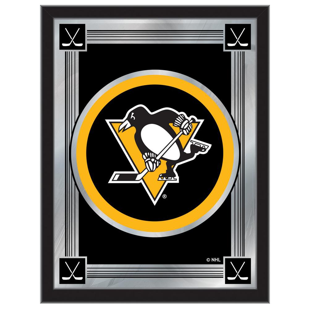 Pittsburgh Penguins 17" x 22" Logo Mirror. Picture 1