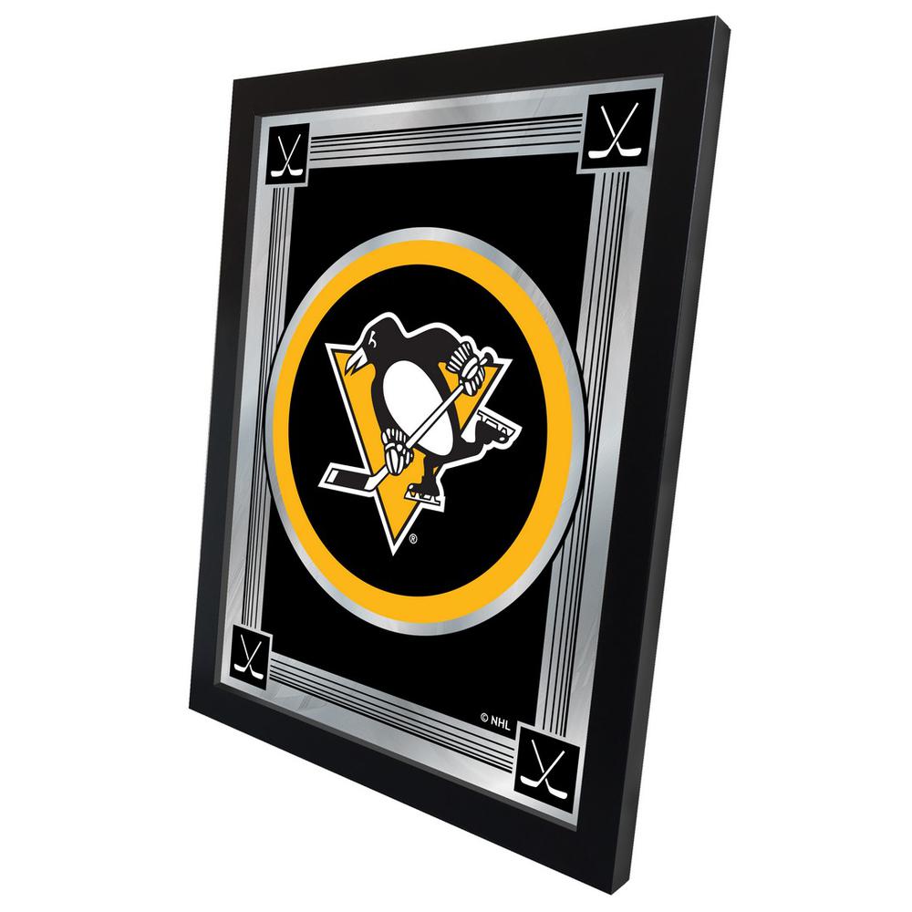 Pittsburgh Penguins 17" x 22" Logo Mirror. Picture 2