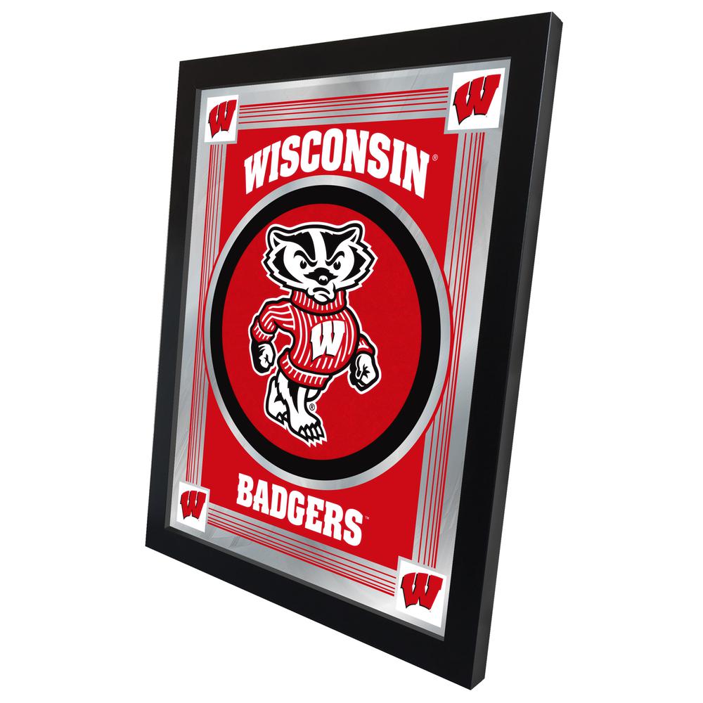 Wisconsin "Badger" 17" x 22" Logo Mirror. Picture 2