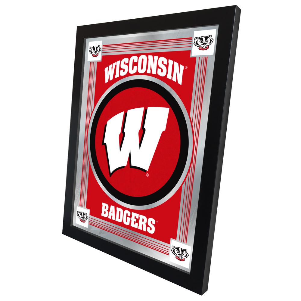 Wisconsin "W" 17" x 22" Logo Mirror. Picture 2