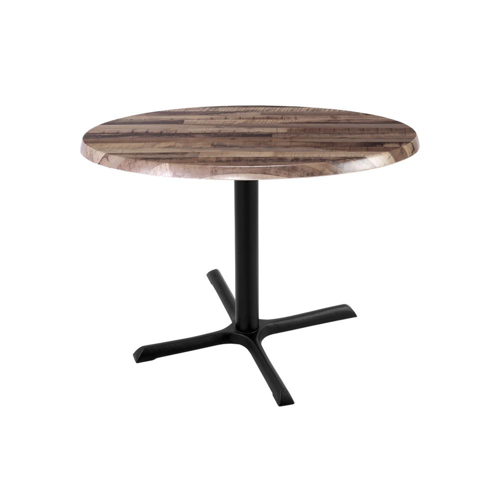 30" Tall OD211 Indoor/Outdoor All-Season Table with 30" Diameter Rustic Top. Picture 1