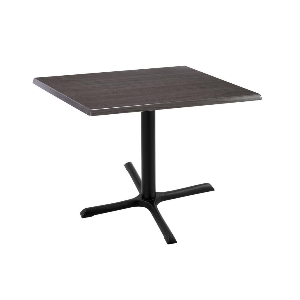 30" Tall OD211 Indoor/Outdoor All-Season Table with 30" x 30" Square Charcoal Top. Picture 1
