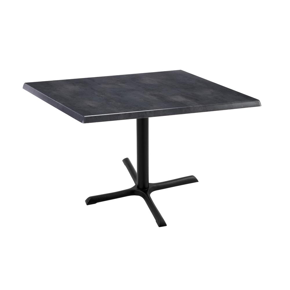 30" Tall OD211 Indoor/Outdoor All-Season Table with 36" x 36" Square Black Steel Top. Picture 1