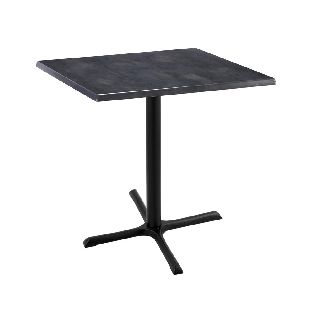 36" Tall OD211 Indoor/Outdoor All-Season Table with 30" x 30" Square Black Steel Top. Picture 1