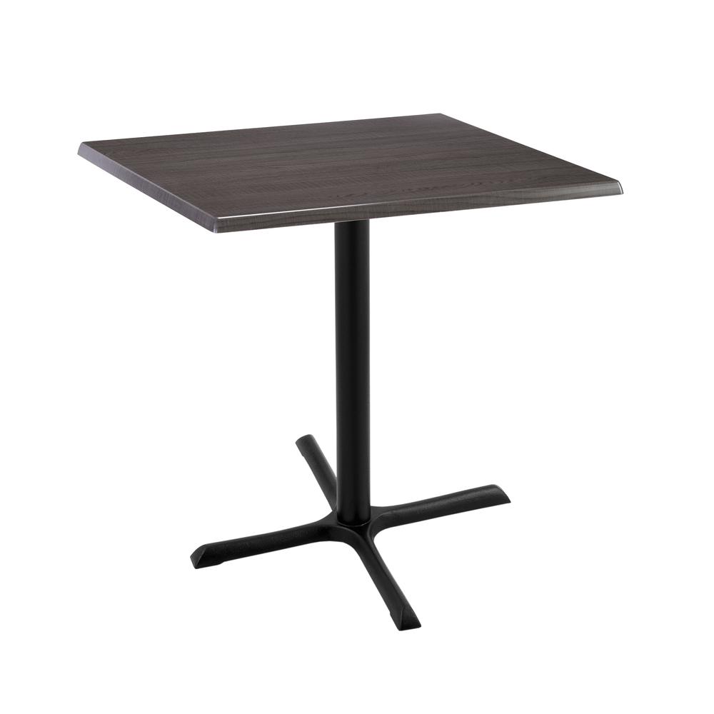 36" Tall OD211 Indoor/Outdoor All-Season Table with 30" x 30" Square Charcoal Top. Picture 1